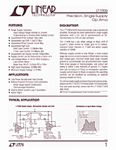 DataSheet LT1006 pdf