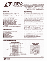 DataSheet LT6700-1 pdf