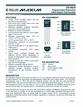 DataSheet DS18B20 pdf