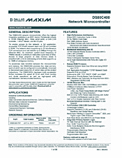 DataSheet DS80C400-FNY pdf