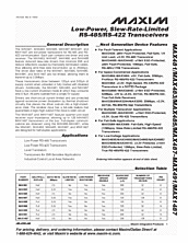 DataSheet MAX1487 pdf