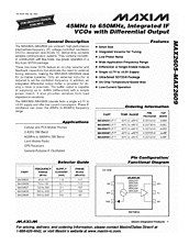DataSheet MAX2609 pdf
