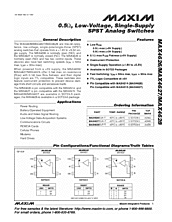 DataSheet MAX4626EUK-T pdf