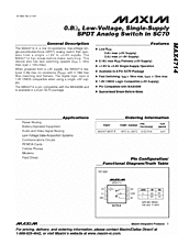 DataSheet MAX4714 pdf