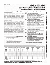 DataSheet MAX481 pdf