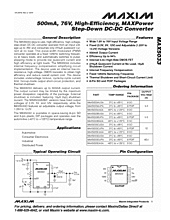 DataSheet MAX5033 pdf