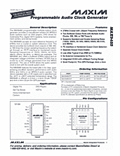 DataSheet MAX9485 pdf