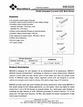 DataSheet MBI5026 pdf