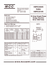 DataSheet KBPC35xxS pdf