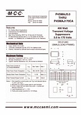 DataSheet P4SMAJ10 pdf