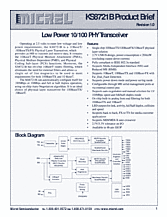 DataSheet KS8721B pdf