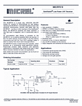 DataSheet MICRF010 pdf
