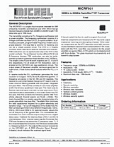 DataSheet MICRF501 pdf