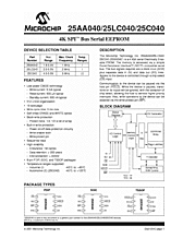 DataSheet 25LC040 pdf