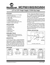 DataSheet MCP601 pdf