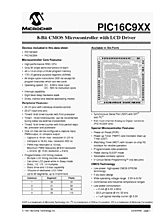 DataSheet PIC16C923-04 pdf