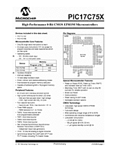 DataSheet PIC17C75x pdf