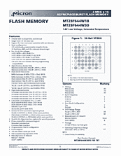 DataSheet MT28F644W30 pdf