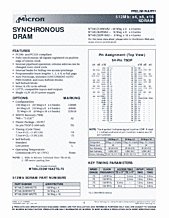 DataSheet MT48LC32M16A2 pdf