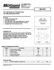 DataSheet MS1020 pdf