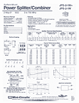 DataSheet JPS-2-1W+ pdf