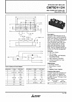 DataSheet CM75DY-12H pdf