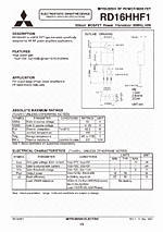 DataSheet RD16HHF1 pdf