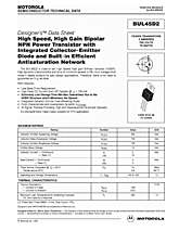 DataSheet BUL45D2 pdf