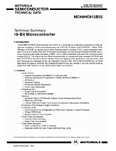 DataSheet MC68HC912B32 pdf