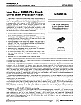 DataSheet MC88916 pdf