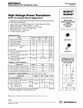 DataSheet MJD47 pdf