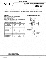 DataSheet 2SB601 pdf