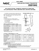 DataSheet 2SD1843 pdf