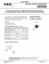 DataSheet 2SD560 pdf