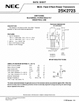 DataSheet 2SK2723 pdf