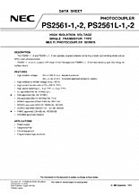 DataSheet PS2561 pdf
