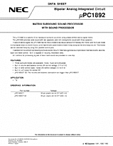 DataSheet µPC1892 pdf