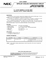 DataSheet µPC2708TB pdf