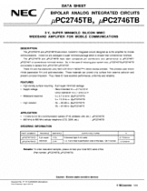 DataSheet µPC2746TB pdf