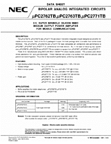 DataSheet µPC2762TB pdf