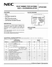 DataSheet UPC8190K pdf