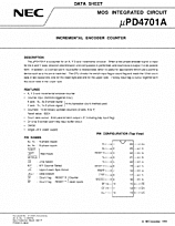 DataSheet µPD4701A pdf