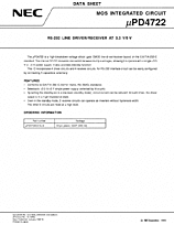 DataSheet µPD4722 pdf