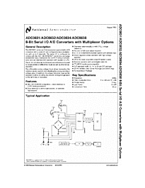 DataSheet ADC0838 pdf