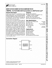 DataSheet ADC101S101 pdf
