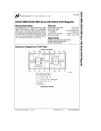 DataSheet CD4015BC pdf