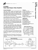 DataSheet CLC5622 pdf