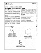 DataSheet LM285-2.5 pdf