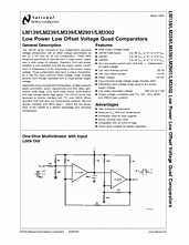 DataSheet LM2901 pdf