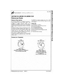 DataSheet LM336-2.5 pdf